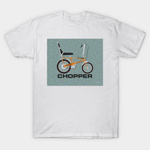 Raleigh Chopper MK1, Pumpkin Orange T-Shirt by Tunstall